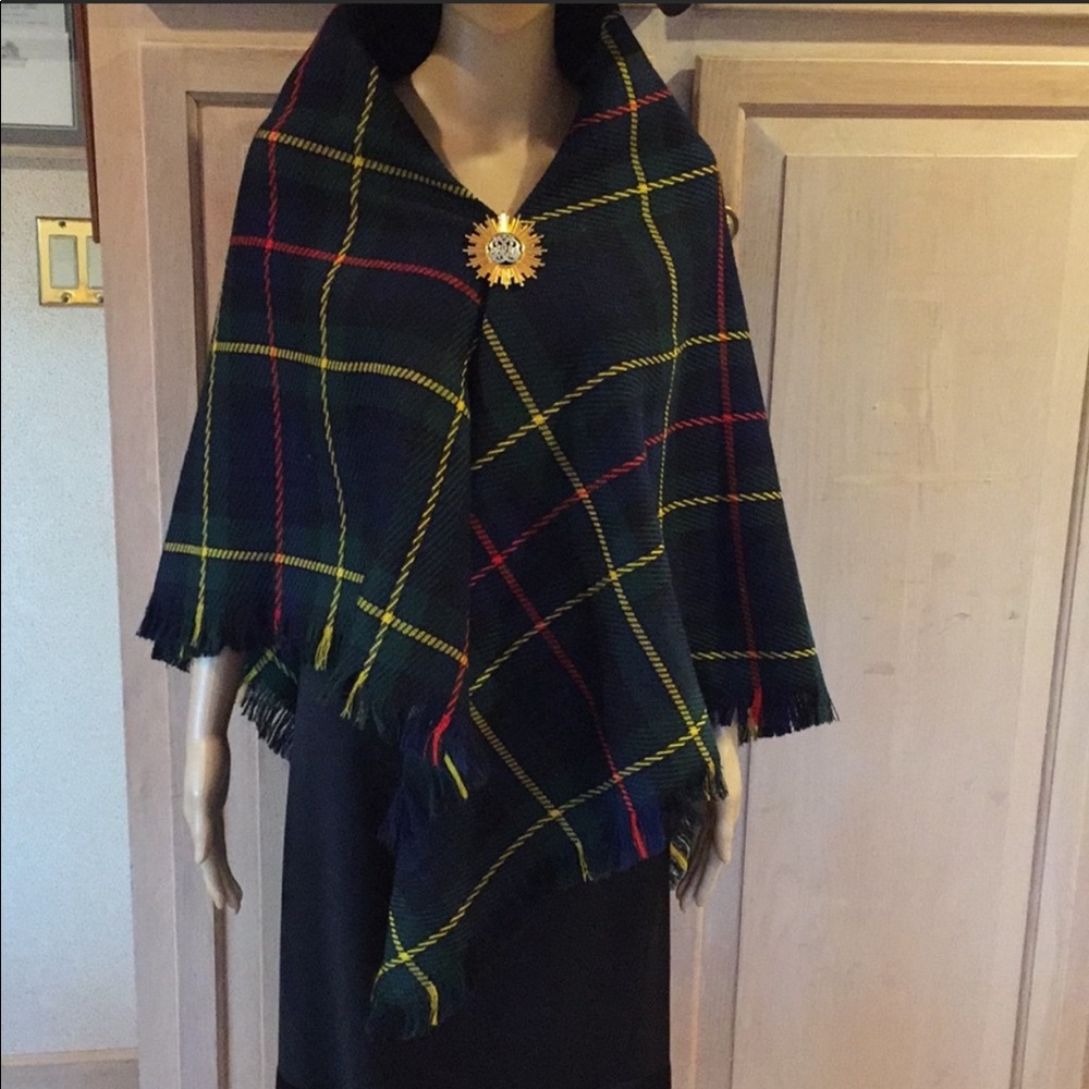 JH Collectibles Pure Wool Plaid Shawl